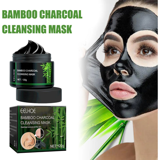 EELHOE Blackhead Remover Face Mask Oil-Control Nose Black Dots Peel off Mask Acne Treatment Shrink Pores Charcoal Cleaning Cream