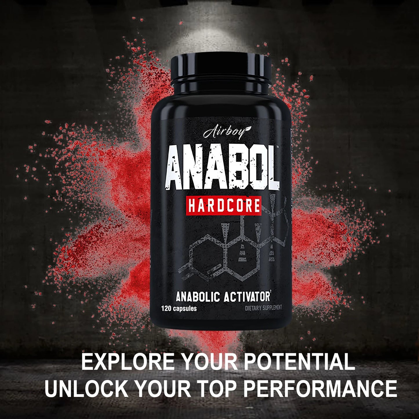 ANABOLIC - Men's Health Support Supplements - 120 Capsules