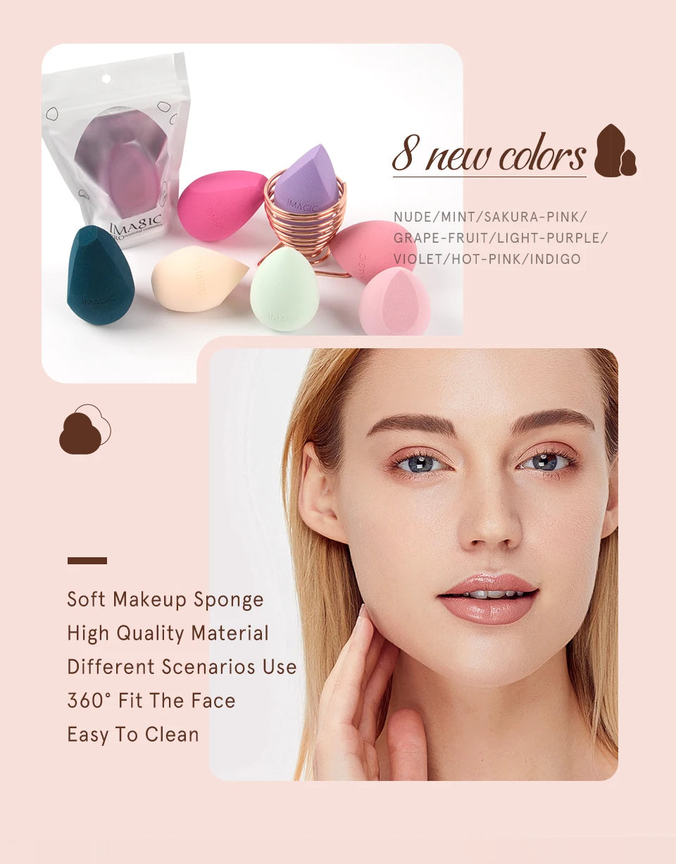 IMAGIC Sponge Makeup Foundation Makeup Cosmetic puff Powder Smooth Beauty Cosmetic make up sponge Puff