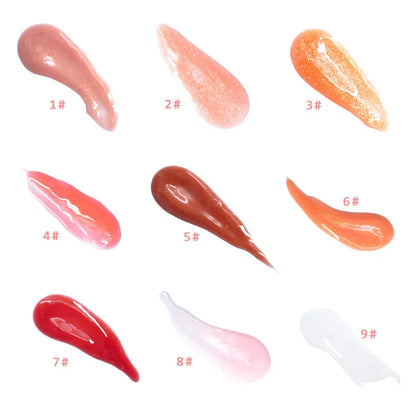 Moisturizing Gloss Plumping Lip Gloss Lip Plumper Makeup Glitter Nutritious Liquid Lipstick Cherry Mineral Oil Clear Lip Gloss