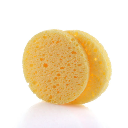 5/10pcs 6/7/8/9cm Face Round Makeup Remover Tool Natural Wood Pulp Sponge Cellulose Compress Cosmetic Puff Facial Washing Sponge