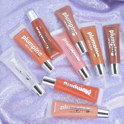 Moisturizing Gloss Plumping Lip Gloss Lip Plumper Makeup Glitter Nutritious Liquid Lipstick Cherry Mineral Oil Clear Lip Gloss