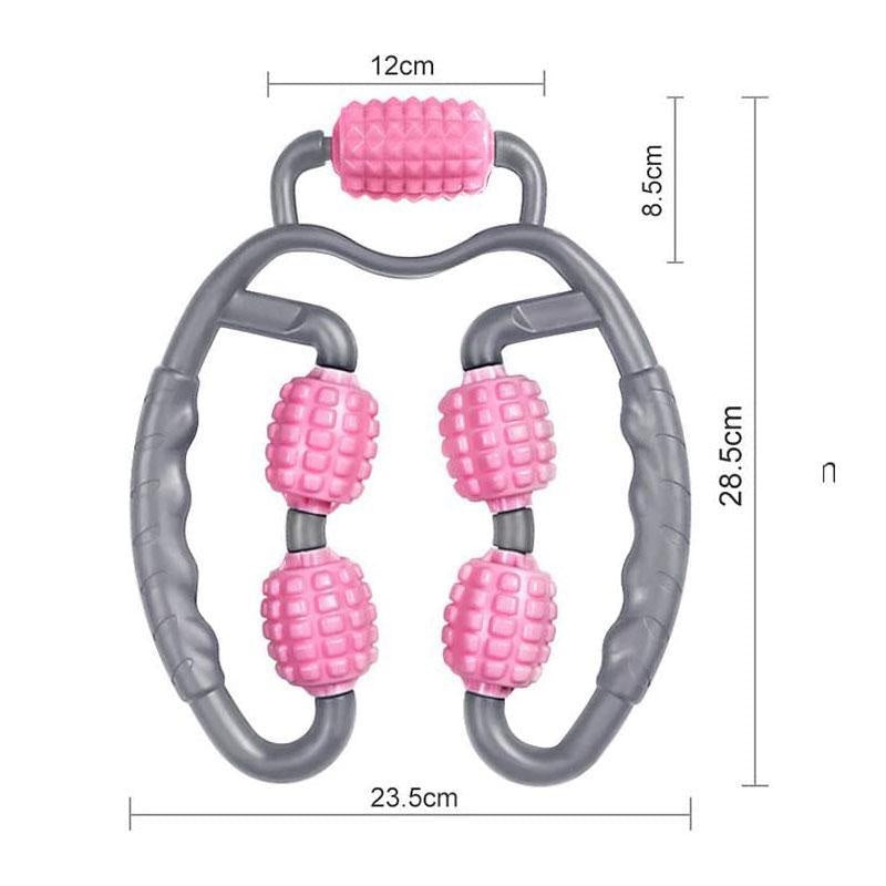 5 Wheel Leg Muscle Massage Roller Yoga Fitness Relaxation Massager Leg Body Slimming Tools for Home Use Gift for Women