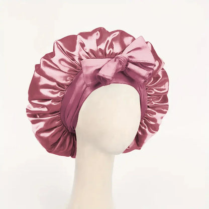 Satin Bonnet Silk Bonnet Adjustable Bonne For Sleeping Hair Bonnet With Tie Band Bonnets For Women Men