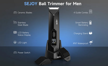 SEJOY Hair Trimmer Men Facial Beard Body Grooming Kits Electric Hair Clipper Nose Ear Trimer Rechargeable