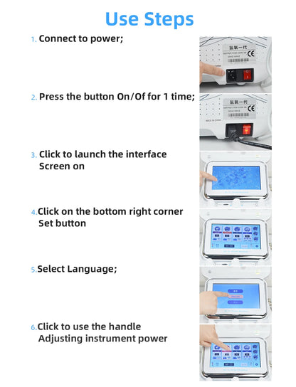 Hydro Water Oxygen Jet Peel Machine Oxy Spray Facial Machine Face Cleaning RF Lifting Dermabrasion Skin Care Beauty Device Spa