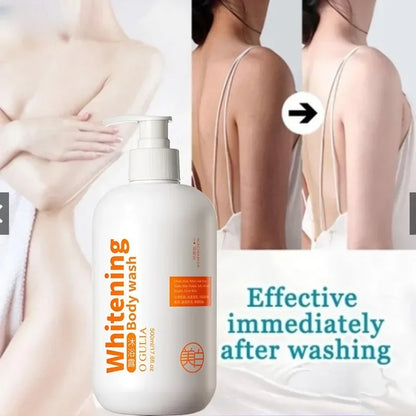 Long Lasting Fragrance Whitening Body Wash 500ml Long-Term Brighten Skin Deep Cleaning Moisturizing Body Care Shower Gel