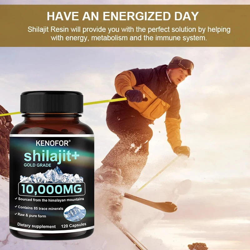 Himalaya Original Pure Shilajit Capsules, Naturally Enriched with Fulvic Acid and Over 85 Trace Minerals, Gluten Free Supplement