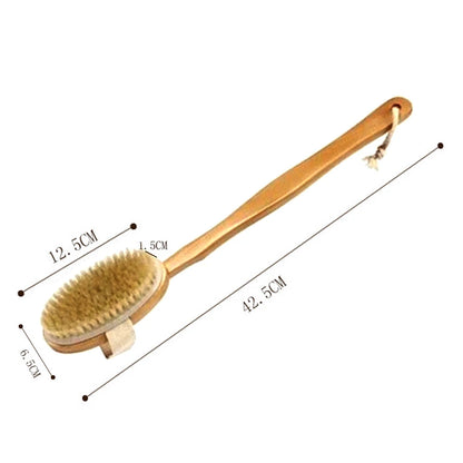 1pc Back Body Bath Cleaning Brushes Bath Brush Long Handle Scrub Skin Massager for Exfoliating Body Skin Wet Dry  Skin Cleansing