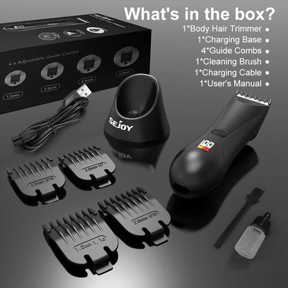 SEJOY Hair Trimmer Men Facial Beard Body Grooming Kits Electric Hair Clipper Nose Ear Trimer Rechargeable