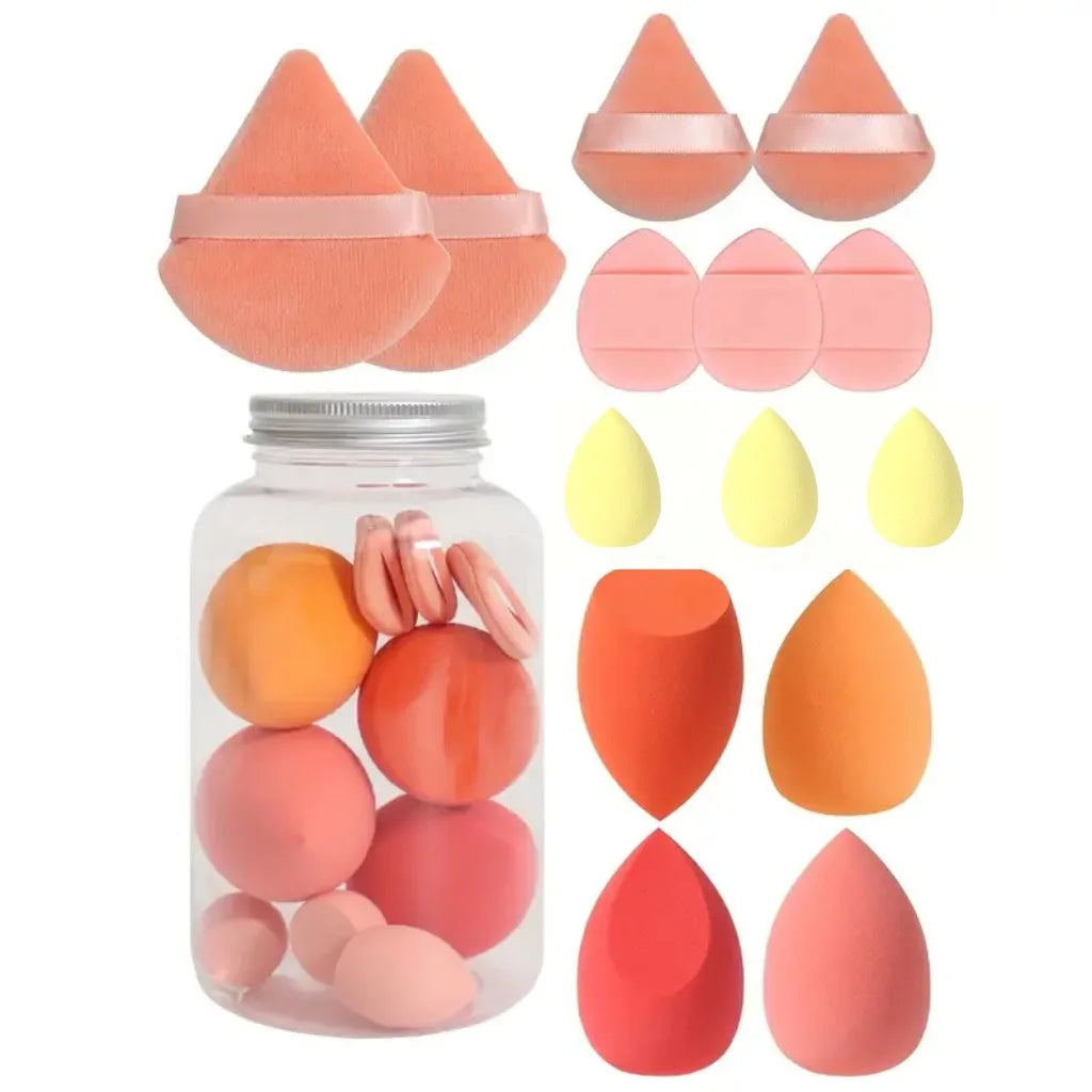 12/14Pcs Makeup Sponge Cosmetic Puff Foundation Sponges Blender Beauty Egg Powder Puffs Make Up Accessories Women Makeup Tools