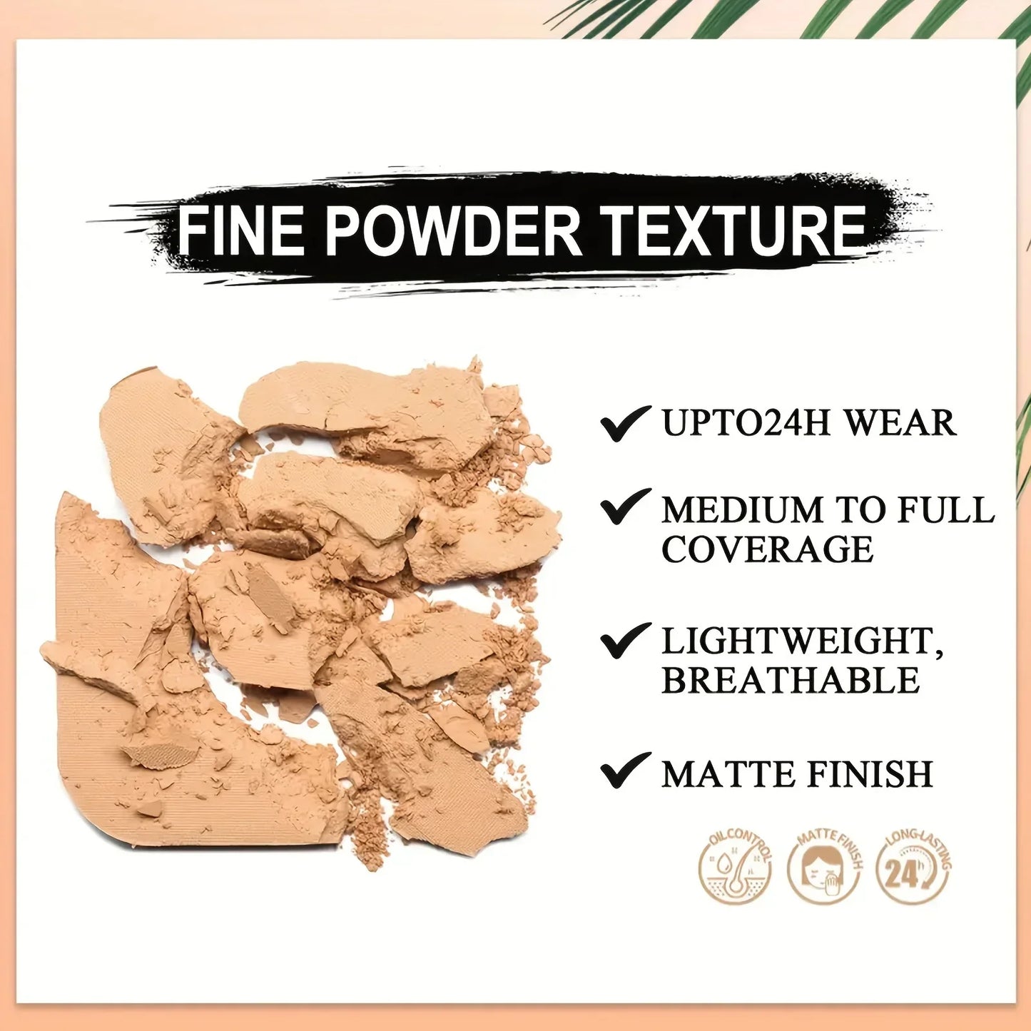 3-color Dark Powder Bronze Powder Dark Skin Foundation Oil Control Concealer Brighten The Face Create Three-dimensional Makeup