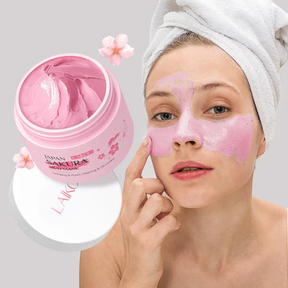 Sakura Mask For Face Cleaning Maseczka Black Head Remover Mascara Facial Skin Care Masque Oil Control Shrink Pores SkinCare Mask