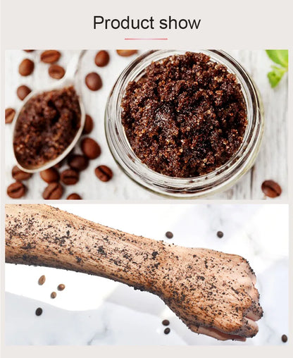 Coffee Body Exfoliator Scrub for Dry Skin Soothing Revitalizing Scrubs Body Treatments Softer Brighter Skin