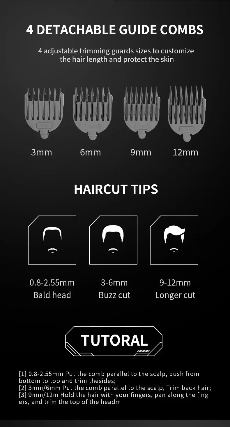 ENCHEN Hair Trimmer Professional Hair Clipper Hair Cutting Machine Multi-functional Portable Body Trimmer Shaver Men - Beardo 2