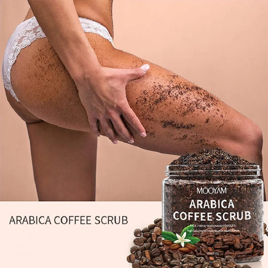 Coffee Body Exfoliator Scrub for Dry Skin Soothing Revitalizing Scrubs Body Treatments Softer Brighter Skin