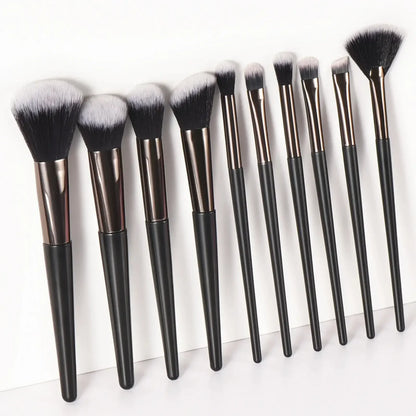 10/14Pcs Premium Makeup Brushes Set Eye Shadow Foundation Women Cosmetic Powder Blush Blending Beauty Make Up Beauty Tool