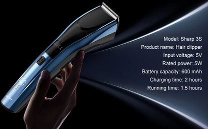 Sejoy Hair Trimmer Electric for Men Women rechargeable LED Display Hair Clipper  Beard Shaving Body Trimmer Professional Barber