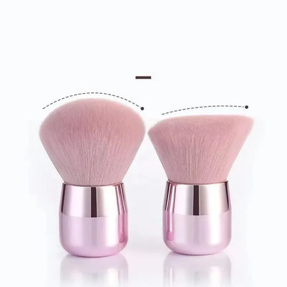 Nail Cleaning Dust Brush Makeup Brush Metal Handle Nail Paint Gel Dust Cleaning Brush Make Up Nail Art UV Powder Remover Brush