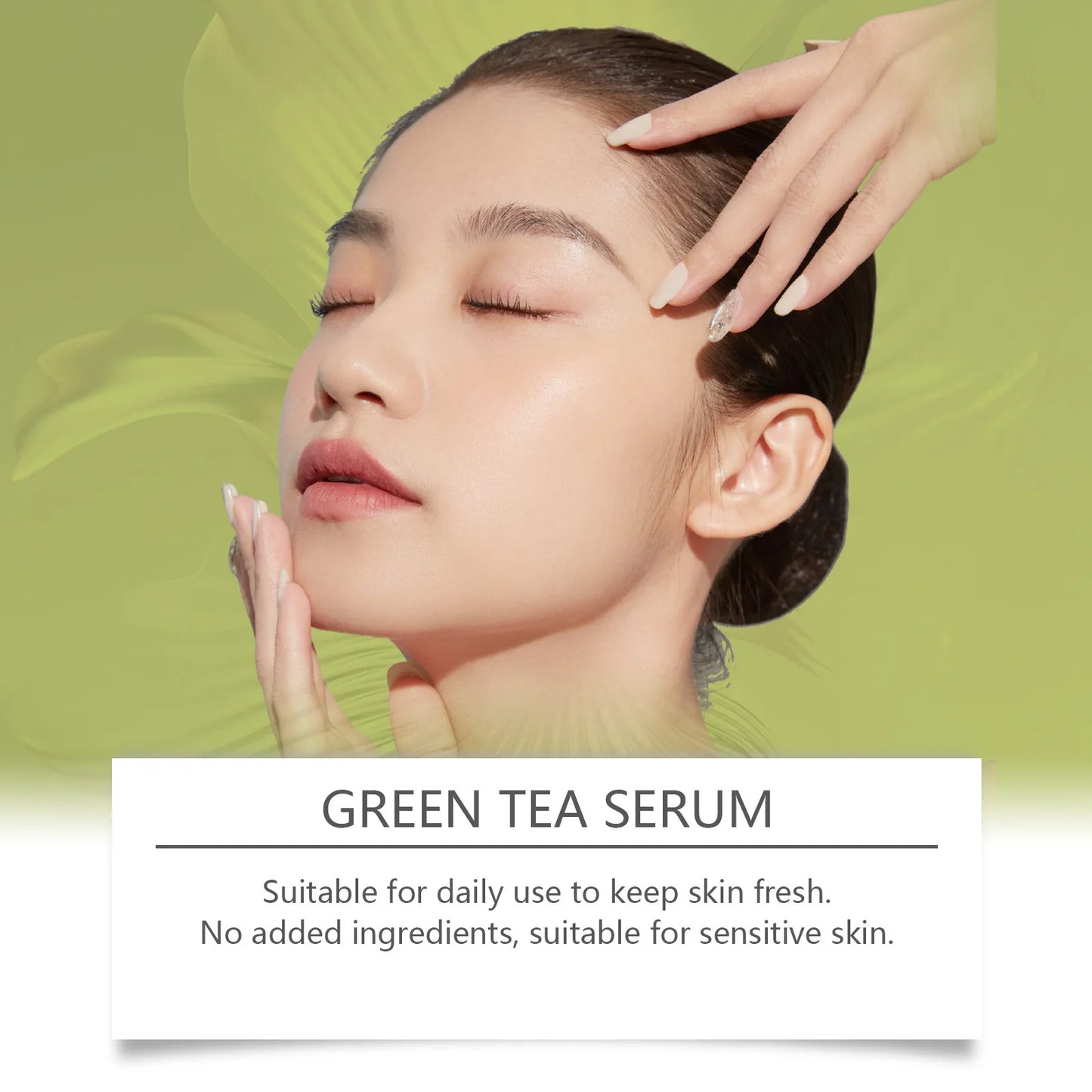 Green Tea Pores Shrinking Serum Natural Brightening Skin Lightening Removes Skin Pores Oil Control Moisturizing Face Serum Korea