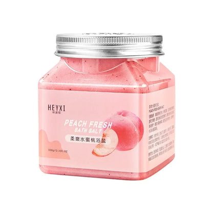 350g Big Bottle Body Skin Scrub Deep Cleansing Face Exfoliating Hydrating Scrub Fruit Scented Mud Exfoliating Gel