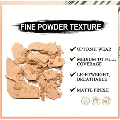 3-color Dark Powder Bronze Powder Dark Skin Foundation Oil Control Concealer Brighten The Face Create Three-dimensional Makeup