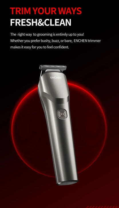 ENCHEN Hair Trimmer Professional Hair Clipper Hair Cutting Machine Multi-functional Portable Body Trimmer Shaver Men - Beardo 2