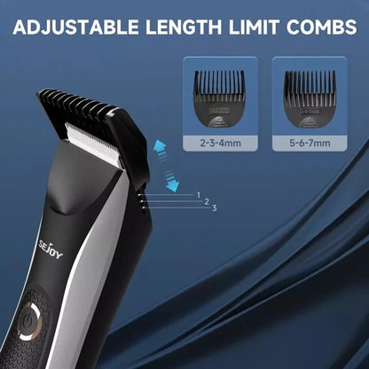 SEJOY Hair Trimmer Men Facial Beard Body Grooming Kits Electric Hair Clipper Nose Ear Trimer Rechargeable