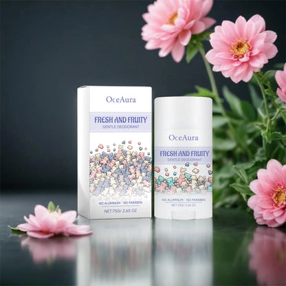 OceAura 75g Gentle Deodorant Summer Armpit Sweating Odor Clean and Refreshing Sweat Stopping Fragrance Retention Body Care Stick