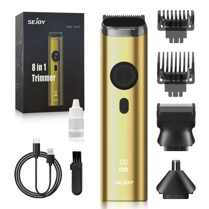 SEJOY 3 In 1 Face Clean Electric Hair Cutting Machine Men Hair Clipper Trimmer Men Cutting Beard Cordless Barber Machine