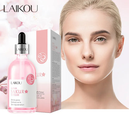 100ml LAIKOU Sakura Serum Vitamin C Essence Moisturizing Firming Brightening Face Serum Beauty Facial Skin Care Products