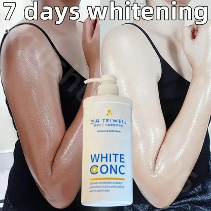 Whitening Body Wash Shower Gel Deep Cleansing Removing Dirt Dead Skin Oil Control Even Skin Tone To Lighten Pigmentation 550ml