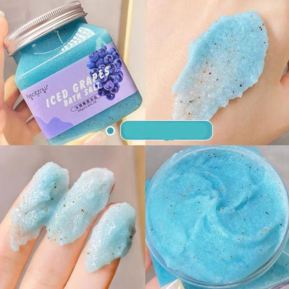 350g Big Bottle Body Skin Scrub Deep Cleansing Face Exfoliating Hydrating Scrub Fruit Scented Mud Exfoliating Gel