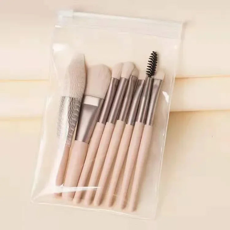 8pcs Make Up Brushes Set  Cosmetic Powder Eye Shadow Brush Foundation Blush Blending Concealer Brush Professional Beauty Tool