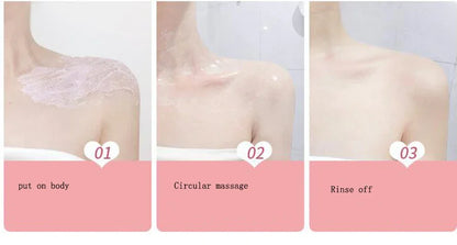 350g Big Bottle Body Skin Scrub Deep Cleansing Face Exfoliating Hydrating Scrub Fruit Scented Mud Exfoliating Gel