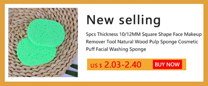 5/10pcs 6/7/8/9cm Face Round Makeup Remover Tool Natural Wood Pulp Sponge Cellulose Compress Cosmetic Puff Facial Washing Sponge