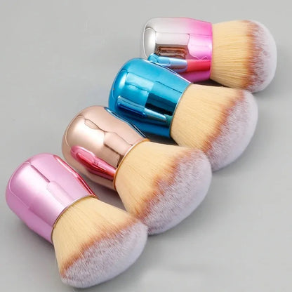 Nail Cleaning Dust Brush Makeup Brush Metal Handle Nail Paint Gel Dust Cleaning Brush Make Up Nail Art UV Powder Remover Brush