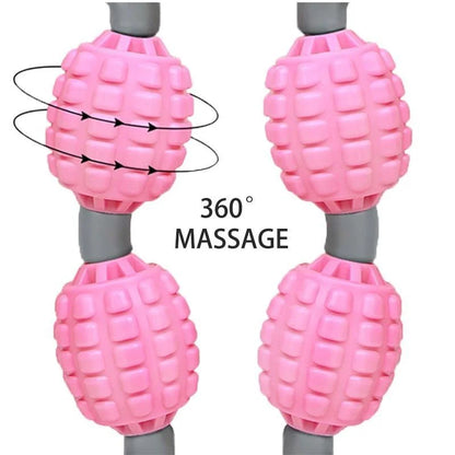 5 Wheel Leg Muscle Massage Roller Yoga Fitness Relaxation Massager Leg Body Slimming Tools for Home Use Gift for Women