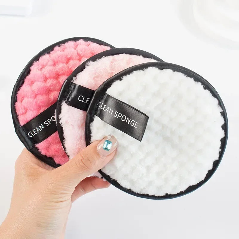 Reusable Cotton Makeup Remover Pads for Washable Face Clean Sponge Blender Cleansing Puff Cloth Foundation Liquid Cream Tools