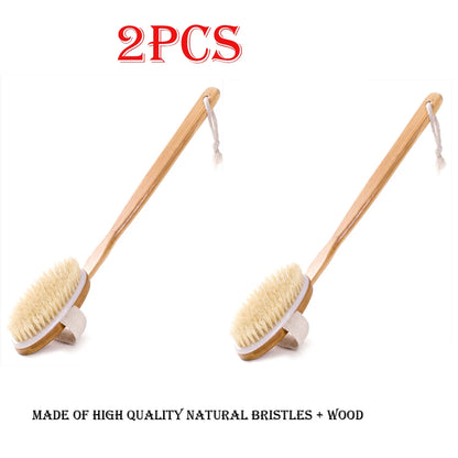 1pc Back Body Bath Cleaning Brushes Bath Brush Long Handle Scrub Skin Massager for Exfoliating Body Skin Wet Dry  Skin Cleansing