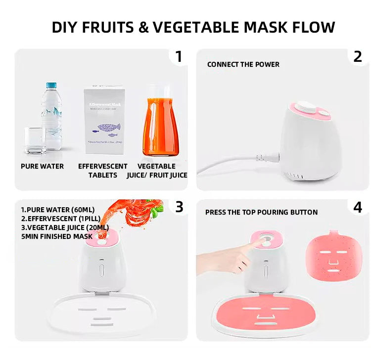 LESEN Automatic mask DIY automatic fruit and vegetable beauty mask salon, home machines, Korean skin care products SPA Whitening