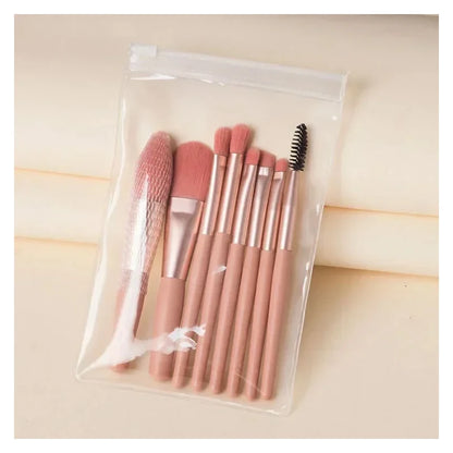 8pcs Make Up Brushes Set  Cosmetic Powder Eye Shadow Brush Foundation Blush Blending Concealer Brush Professional Beauty Tool