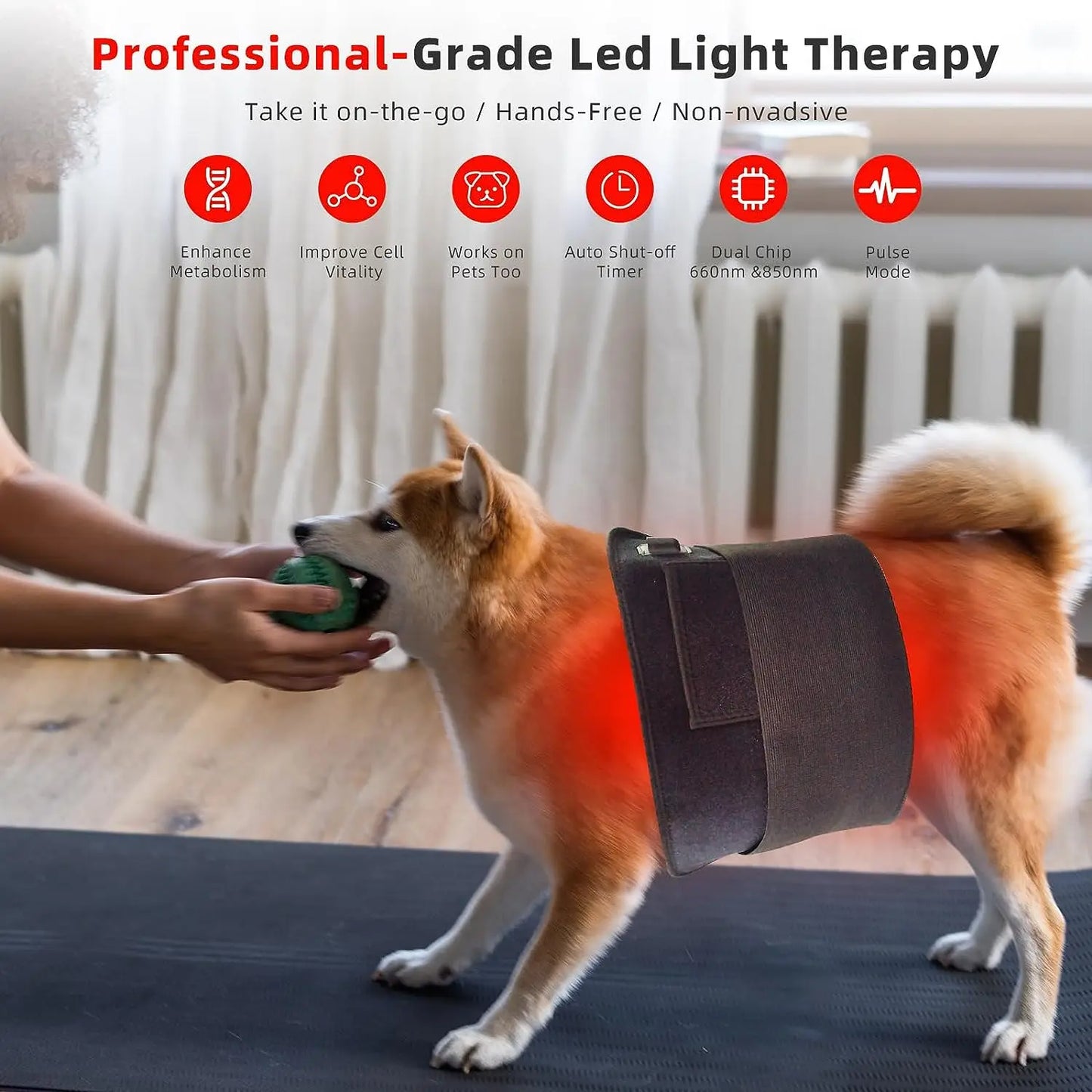 Red Infrared Light Therapy Pad   LED Beauty Devices for Face and Body Back Knee Hands Feet Relief Portable 660nm 850nm  Heat Pad