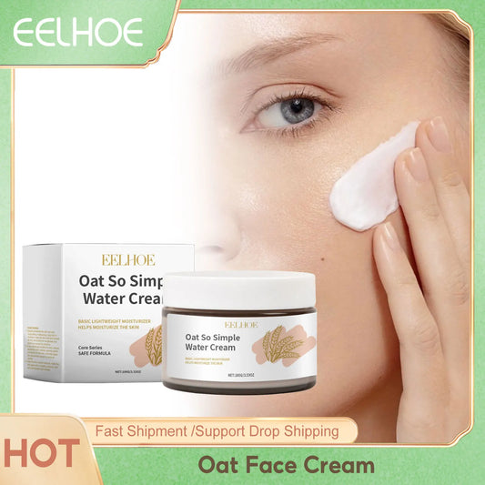 Oat Face Cream for Rejuvenated Skin Smoothing Clogged Pores Repair Damaged Skin Dryness Hydrating Organic Face Cream Skin Care 