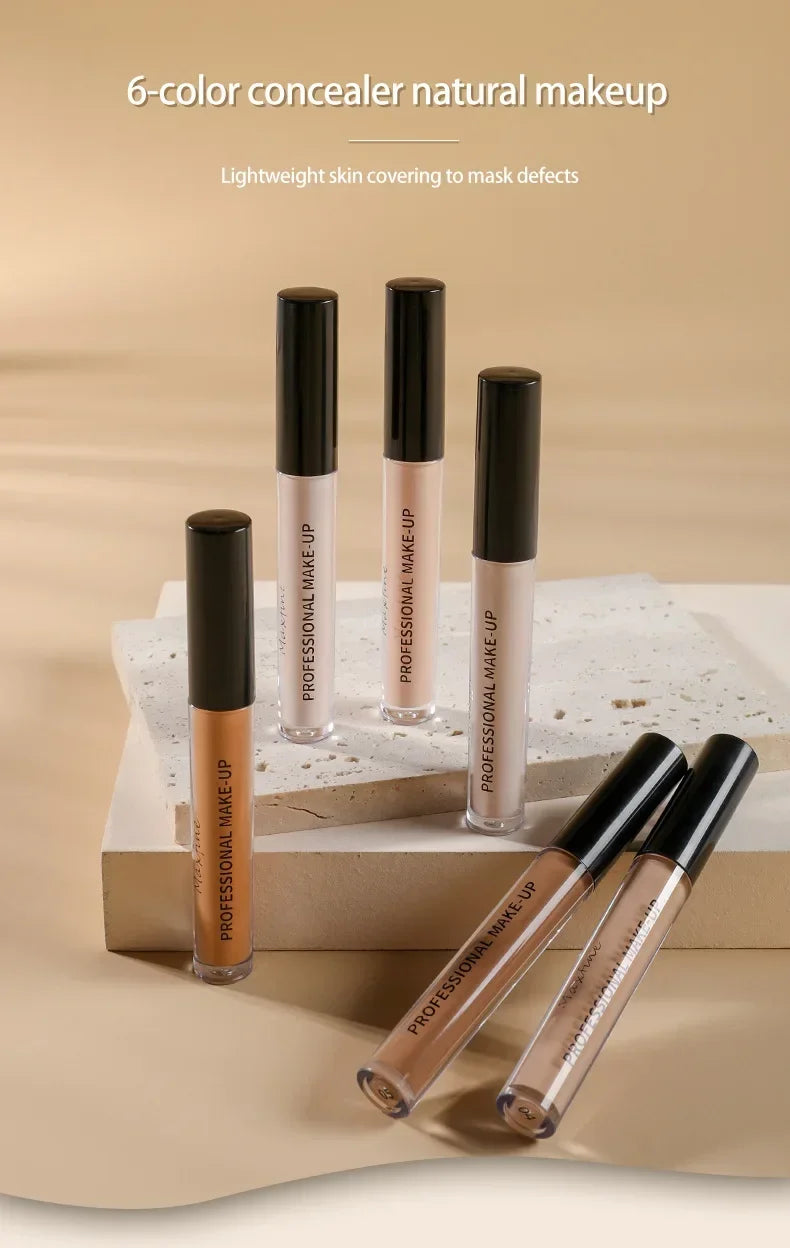 Waterproof Concealer Pen Full Coverage Cover Dark Circles Acne Pores Concealer Pen Matte Foundation Cream Facial Makeup Cosmetic