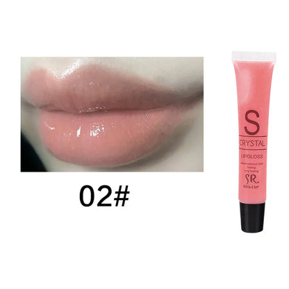 Moisturizing Gloss Plumping Lip Gloss Lip Plumper Makeup Glitter Nutritious Liquid Lipstick Cherry Mineral Oil Clear Lip Gloss