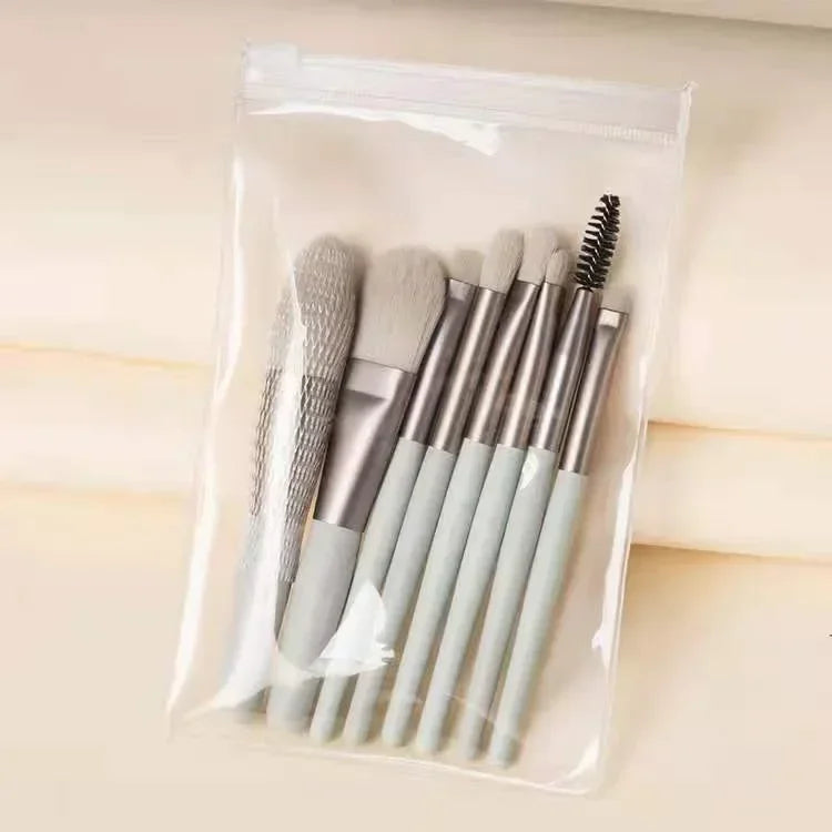 8pcs Make Up Brushes Set  Cosmetic Powder Eye Shadow Brush Foundation Blush Blending Concealer Brush Professional Beauty Tool