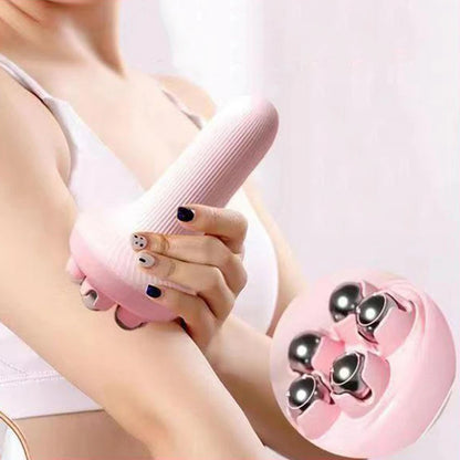 Roller Ball Handheld Massagers Shaping Relax Body Muscles Meridian Dredging Portable Steel Ball Magnetic Bead Massager