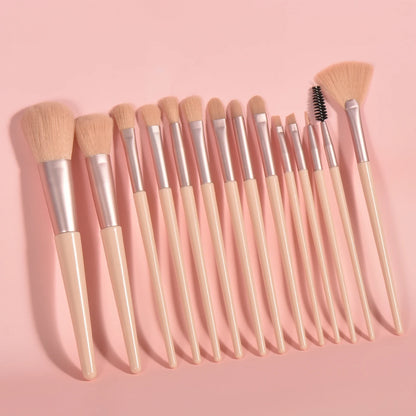 10/14Pcs Premium Makeup Brushes Set Eye Shadow Foundation Women Cosmetic Powder Blush Blending Beauty Make Up Beauty Tool