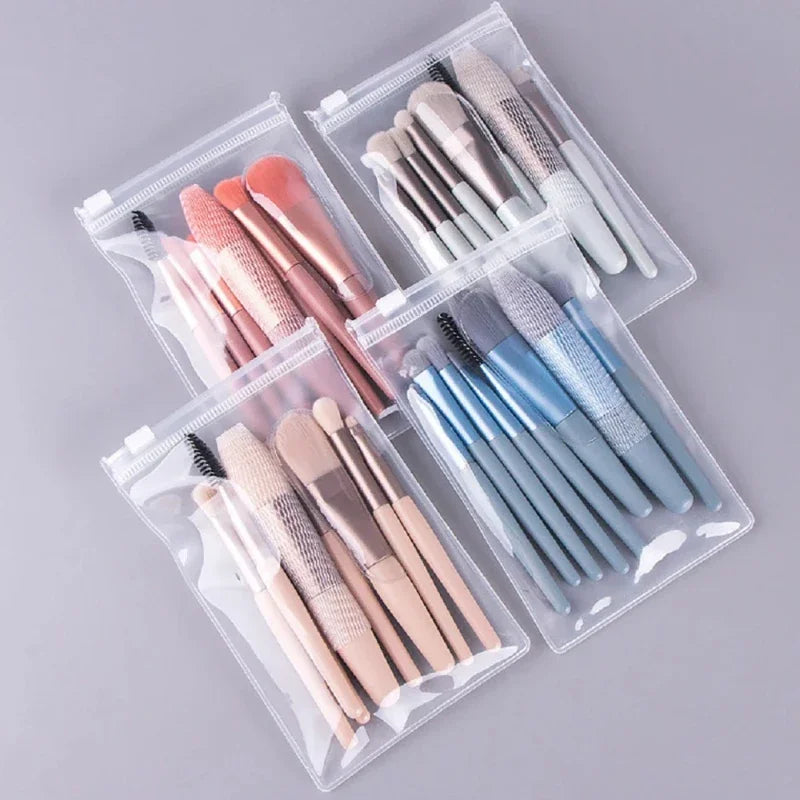 8pcs Make Up Brushes Set  Cosmetic Powder Eye Shadow Brush Foundation Blush Blending Concealer Brush Professional Beauty Tool